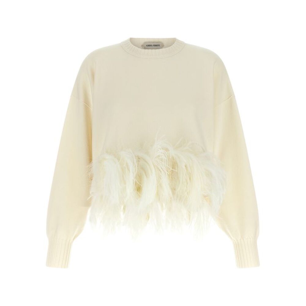 Alberta Ferretti White Virgin Wool Women's Cardigan